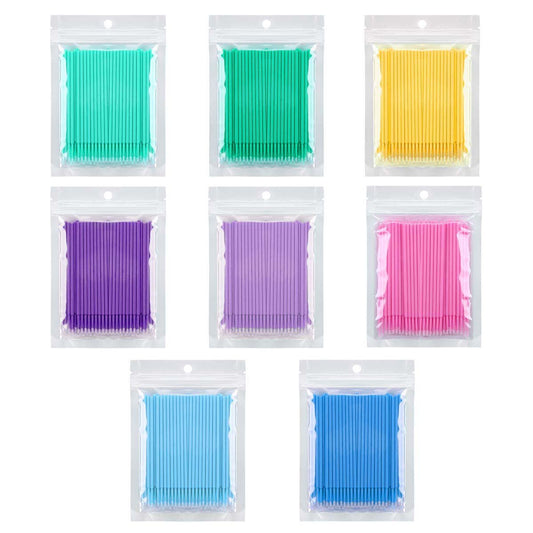 Fiber Buds Plastic Sticks | Disposable Swab | Saqoyahs Beauty Bar