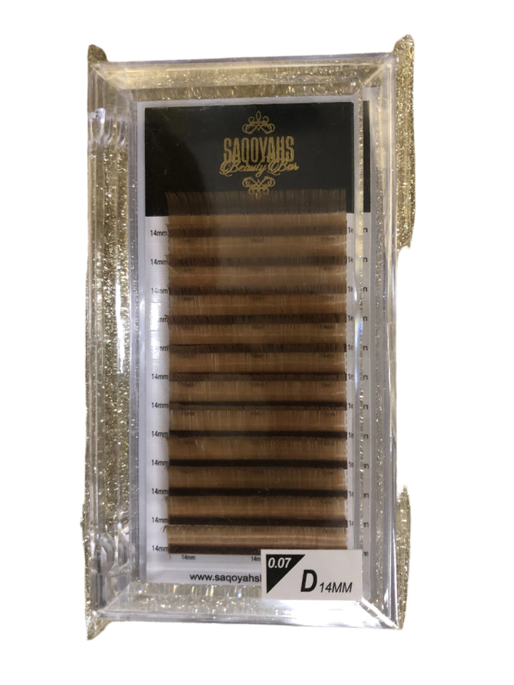 Solid Colored 0.07mm/ D-Curl / Handmade (Single Trays) - SaqoyahsBeautyBar