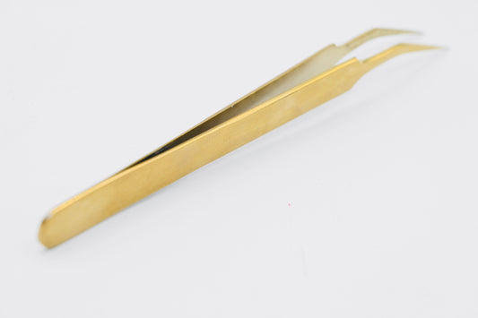 Gold Plate Tweezers | Pinching & Grip Firee | Saqoyahs Beauty Bar